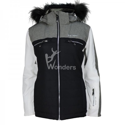 La meilleure veste imperméable de Ski Jacket Womens Outdoors Snowboarding avec la fourrure