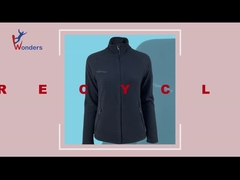 Full Zip Breathable Fleece Jacket Women's Micro Fleece Jacket Black